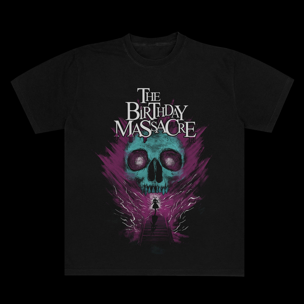 The Birthday Massacre - Green Skull Tee