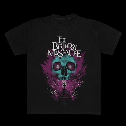 The Birthday Massacre - Green Skull Tee
