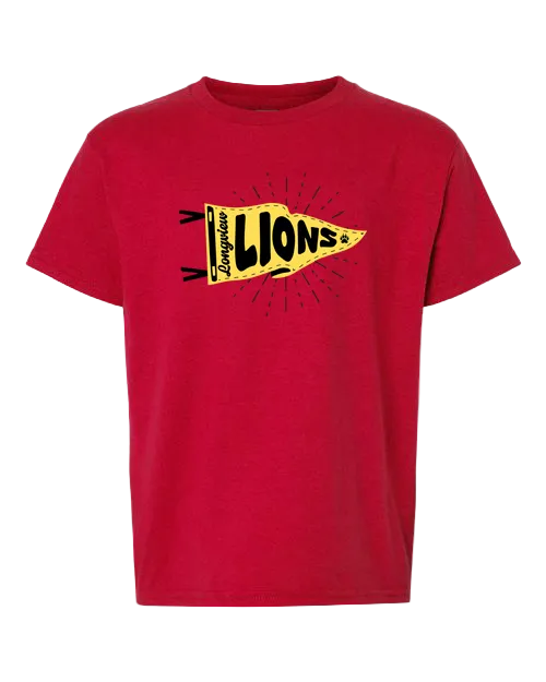 Longview Elementary Red Flag Tee (Youth only)